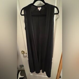 Long Black Duster/ Vest